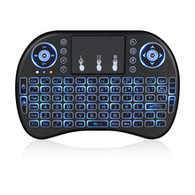 Load image into Gallery viewer, Black i8 Mini Wireless Keyboard-Blue Backlit-Monsterbox