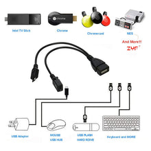 Load image into Gallery viewer, Micro USB OTG Cable_Connect to TV Stick Chromecast NES