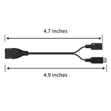 Load image into Gallery viewer, Micro USB OTG Cable_length_4.7 inches x 4.9 inches