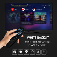 Load image into Gallery viewer, White Backlit-6 Axis Gyroscope-G10S Pro Air Remote Mouse