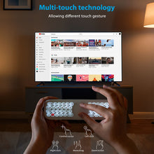 Load image into Gallery viewer, backlit remote control in the dark with keyboard touchpad
