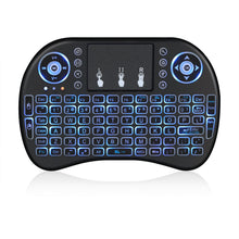 Load image into Gallery viewer, Black i8 Mini Wireless Keyboard-Blue Backlit-Monsterbox

