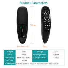 Load image into Gallery viewer, Product Parameters-G10S Pro Air Remote Mouse
